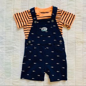 Carter’s 18M Shark Beach Overall Set